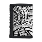 Tribal Maori Polynesian Tattoo Print Trifold Wallet