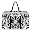Tribal Maori Polynesian Tattoo Print Utility Tote Bag