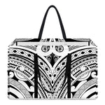 Tribal Maori Polynesian Tattoo Print Utility Tote Bag