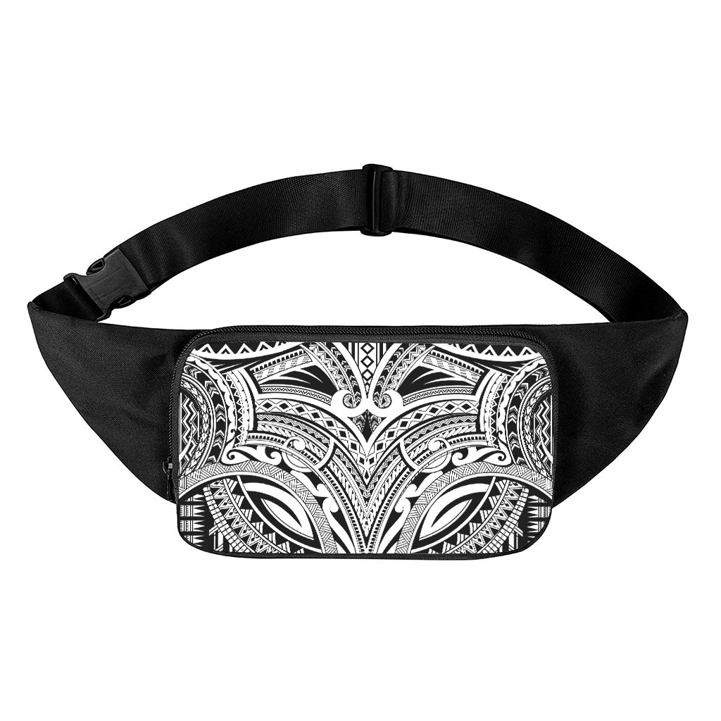 Tribal Maori Polynesian Tattoo Print Waist Bag