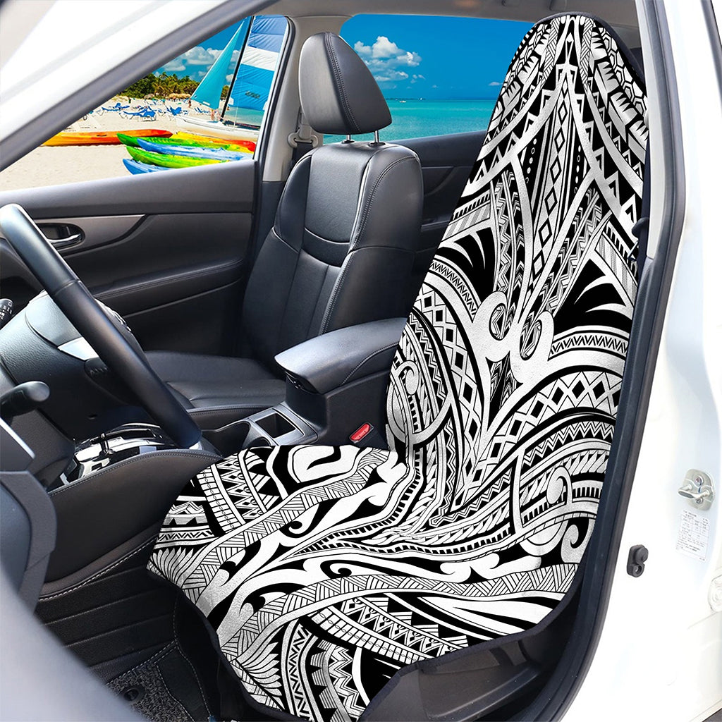 Tribal Maori Polynesian Tattoo Print Waterproof Car Seat Cover