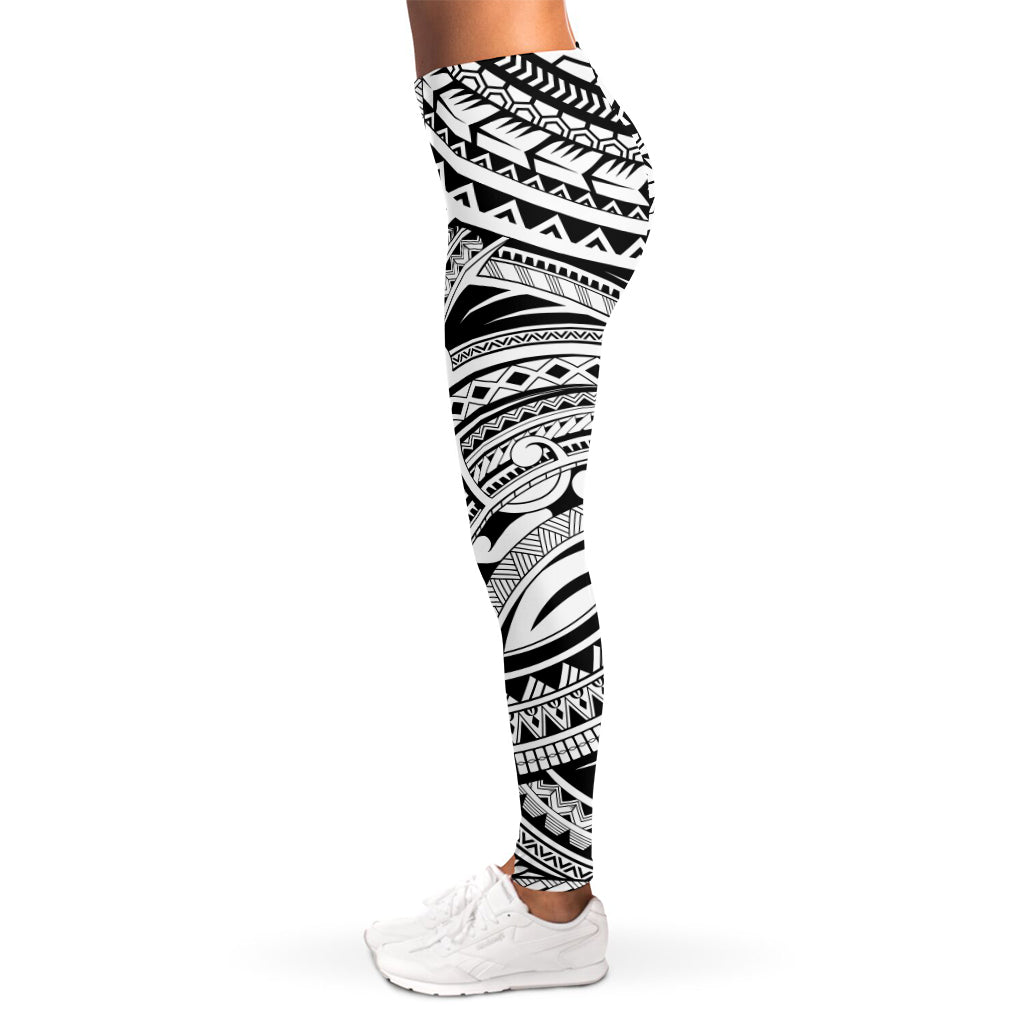Tribal Maori Polynesian Tattoo Print Women's Leggings