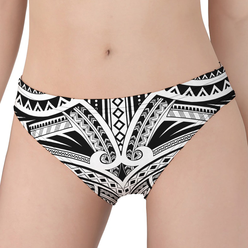 Tribal Maori Polynesian Tattoo Print Women's Panties