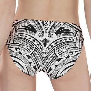 Tribal Maori Polynesian Tattoo Print Women's Panties