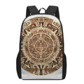 Tribal Maya Calendar Print 17 Inch Backpack