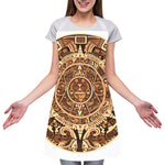 Tribal Maya Calendar Print Adjustable Apron