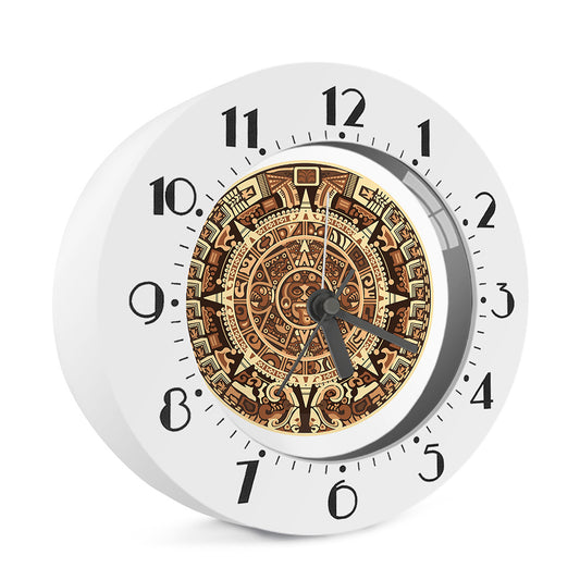 Tribal Maya Calendar Print Alarm Clock