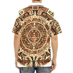 Tribal Maya Calendar Print Aloha Shirt