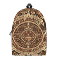 Tribal Maya Calendar Print School Backpack