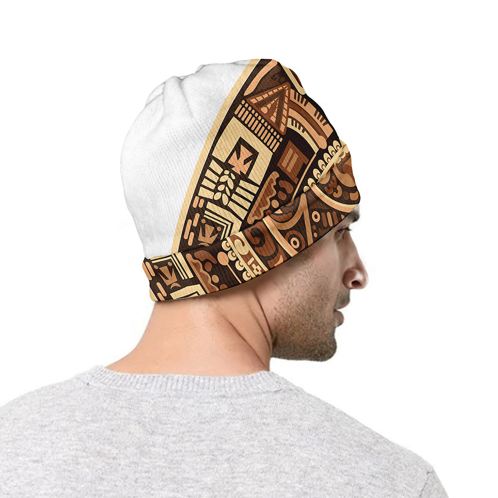 Tribal Maya Calendar Print Beanie