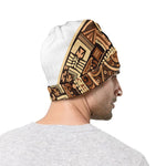 Tribal Maya Calendar Print Beanie