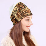 Tribal Maya Calendar Print Beanie