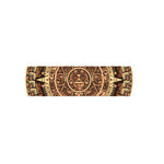 Tribal Maya Calendar Print Bed Runner