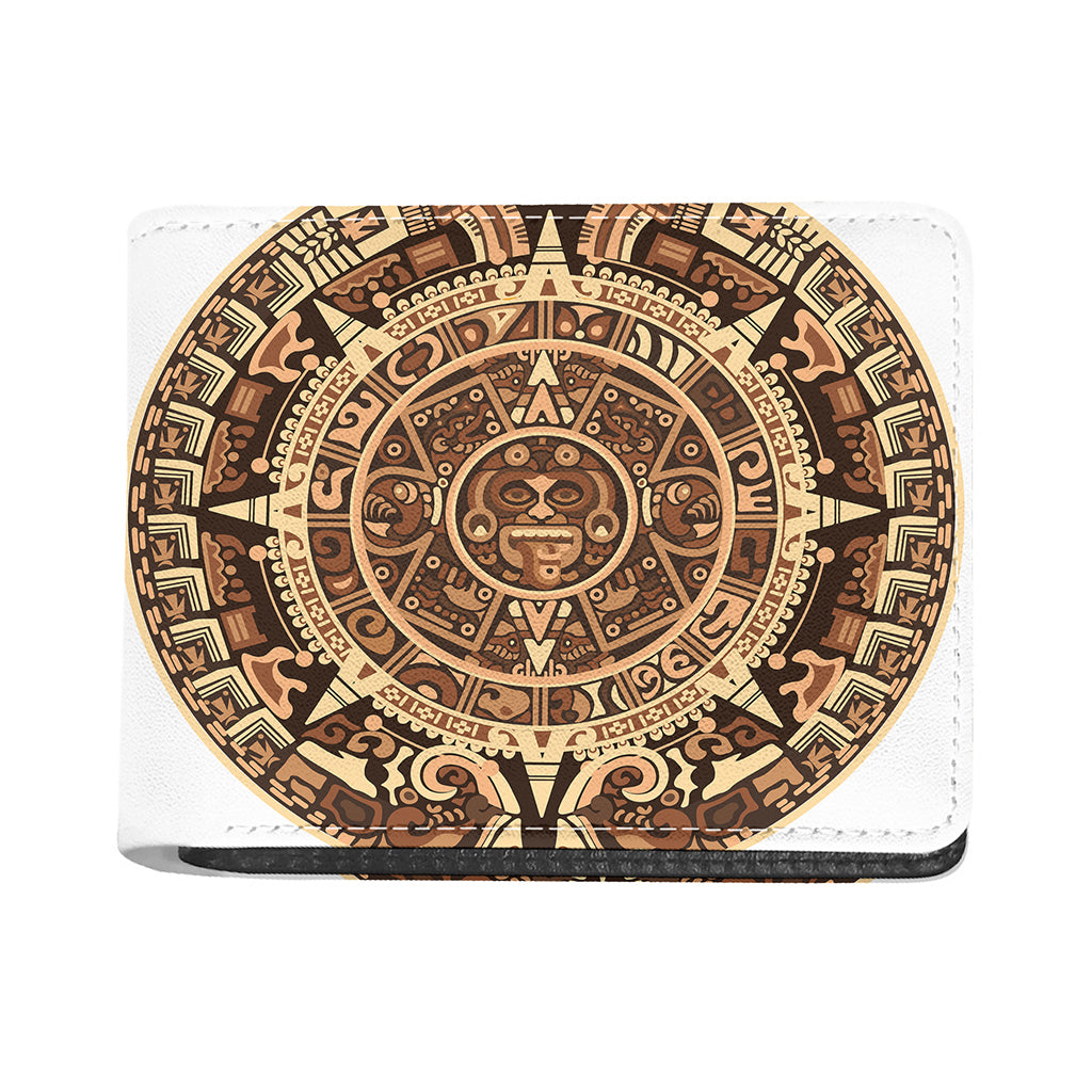 Tribal Maya Calendar Print Bifold Wallet