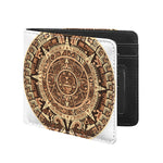 Tribal Maya Calendar Print Bifold Wallet