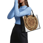 Tribal Maya Calendar Print Canvas Tote Bag