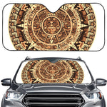 Tribal Maya Calendar Print Car Windshield Sun Shade