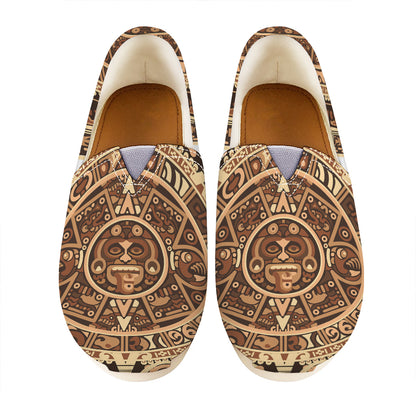 Tribal Maya Calendar Print Casual Shoes