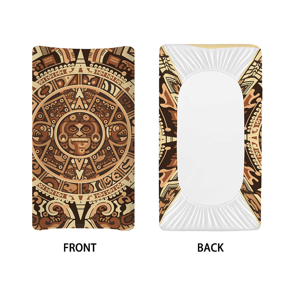 Tribal Maya Calendar Print Changing Pad Cover