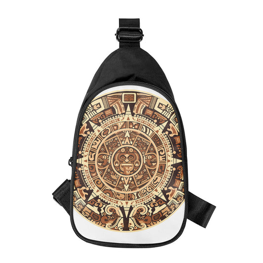 Tribal Maya Calendar Print Chest Bag