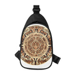 Tribal Maya Calendar Print Chest Bag