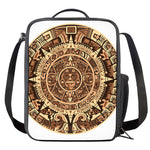 Tribal Maya Calendar Print Crossbody Lunch Bag