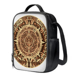 Tribal Maya Calendar Print Crossbody Lunch Bag