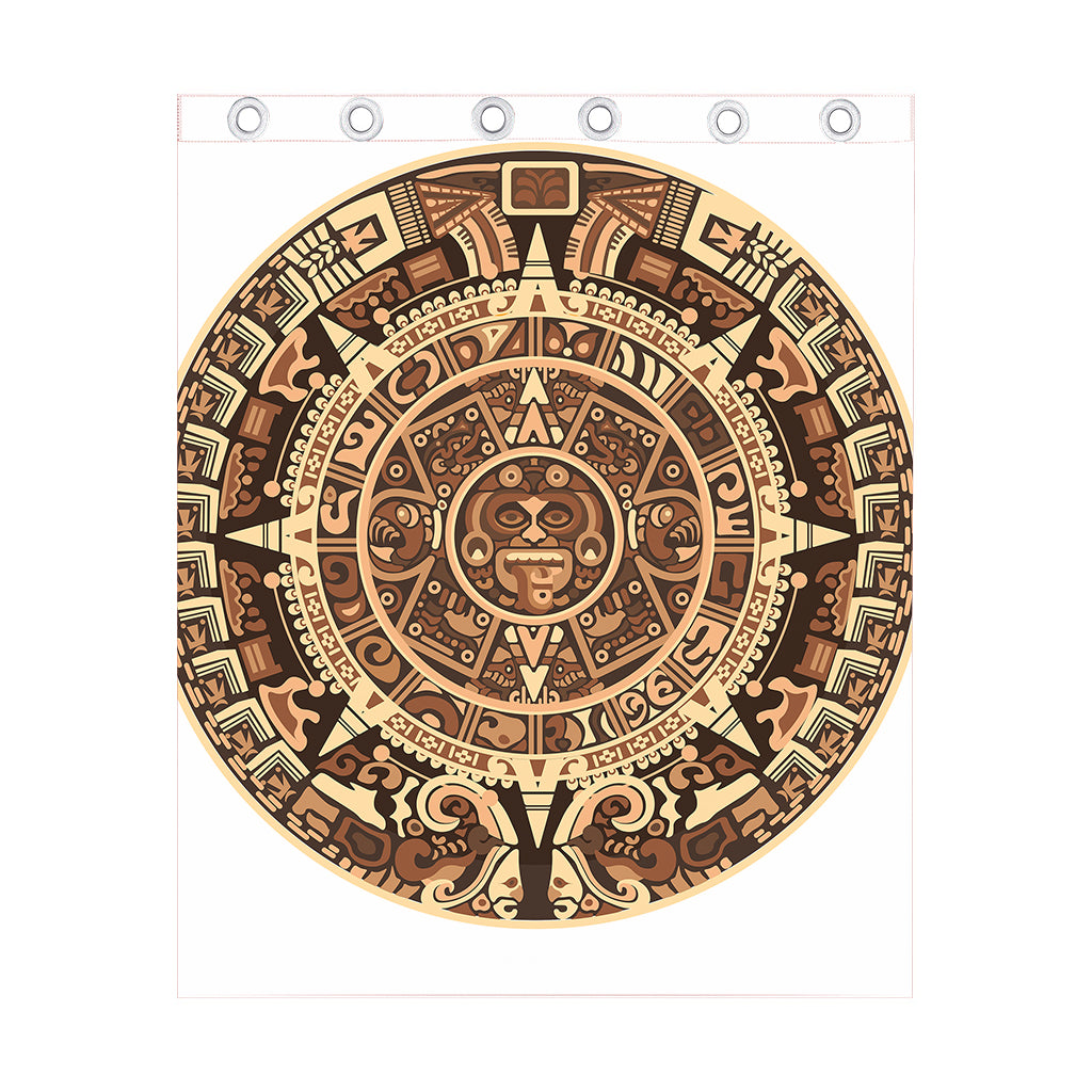 Tribal Maya Calendar Print Curtain