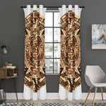 Tribal Maya Calendar Print Curtain
