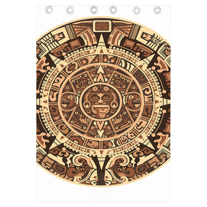 Tribal Maya Calendar Print Curtain