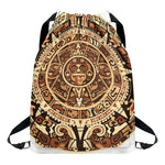 Tribal Maya Calendar Print Drawstring Backpack