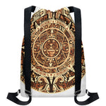 Tribal Maya Calendar Print Drawstring Backpack