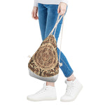 Tribal Maya Calendar Print Drawstring Bag