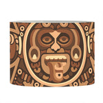 Tribal Maya Calendar Print Drum Lamp Shade