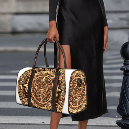 Tribal Maya Calendar Print Duffle Bag