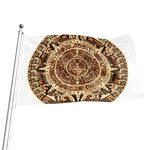 Tribal Maya Calendar Print Flag