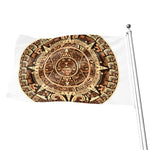 Tribal Maya Calendar Print Flag