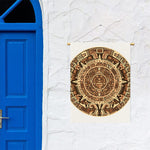 Tribal Maya Calendar Print Garden Flag