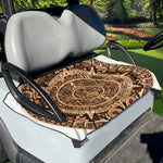 Tribal Maya Calendar Print Golf Cart Seat Cover