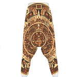 Tribal Maya Calendar Print Hammer Pants