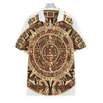 Tribal Maya Calendar Print Hawaiian Shirt