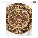 Tribal Maya Calendar Print House Flag