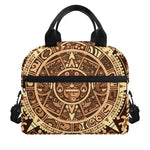 Tribal Maya Calendar Print Insulated Lunch Bag