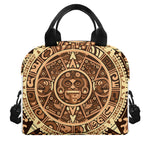 Tribal Maya Calendar Print Insulated Lunch Bag