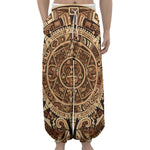Tribal Maya Calendar Print Lantern Pants