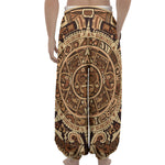 Tribal Maya Calendar Print Lantern Pants