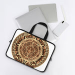 Tribal Maya Calendar Print Laptop Sleeve With Handle