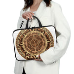 Tribal Maya Calendar Print Laptop Sleeve With Handle
