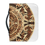 Tribal Maya Calendar Print Leather Bible Cover
