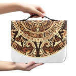 Tribal Maya Calendar Print Leather Bible Cover